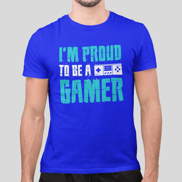 Marškinėliai "I\'m proud to be a gamer"