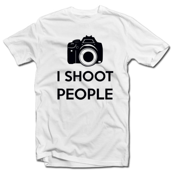 Marškinėliai "I shoot people"