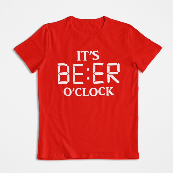 Marškinėliai "It\'s beer o\'clock"