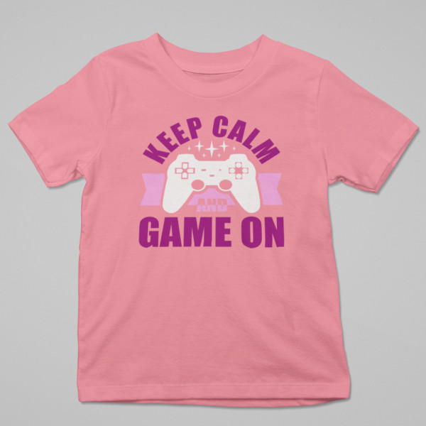 Marškinėliai "Keep calm and game on"