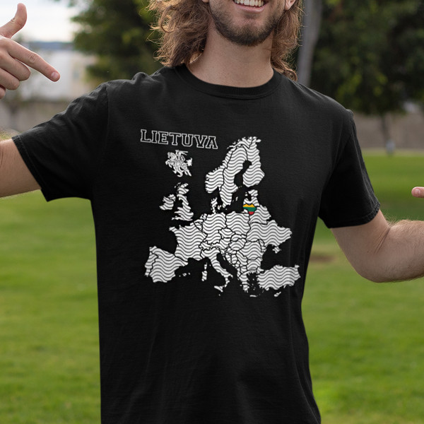 Marškinėliai "Lietuva Europos Širdyje"