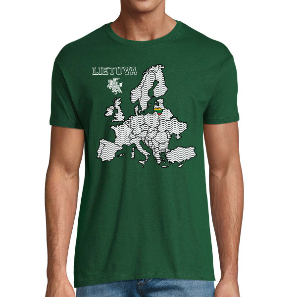 Marškinėliai "Lietuva Europos Širdyje"