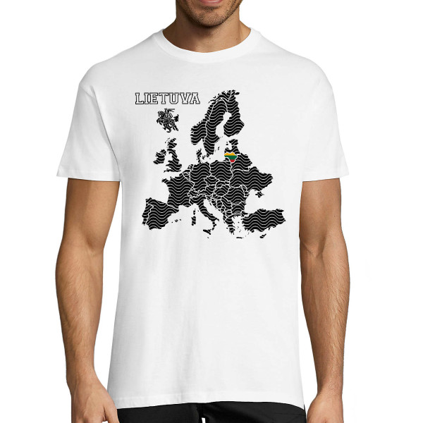Marškinėliai "Lietuva Europos Širdyje"