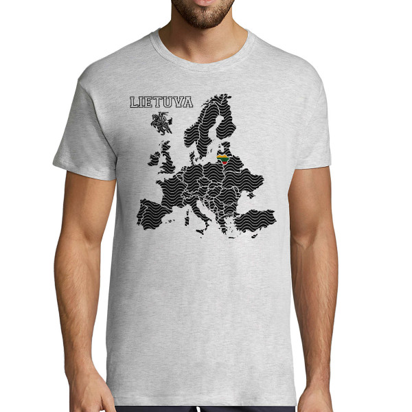 Marškinėliai "Lietuva Europos Širdyje"