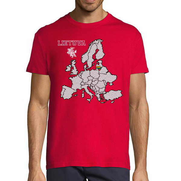 Marškinėliai "Lietuva Europos Širdyje"