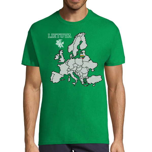Marškinėliai "Lietuva Europos Širdyje"