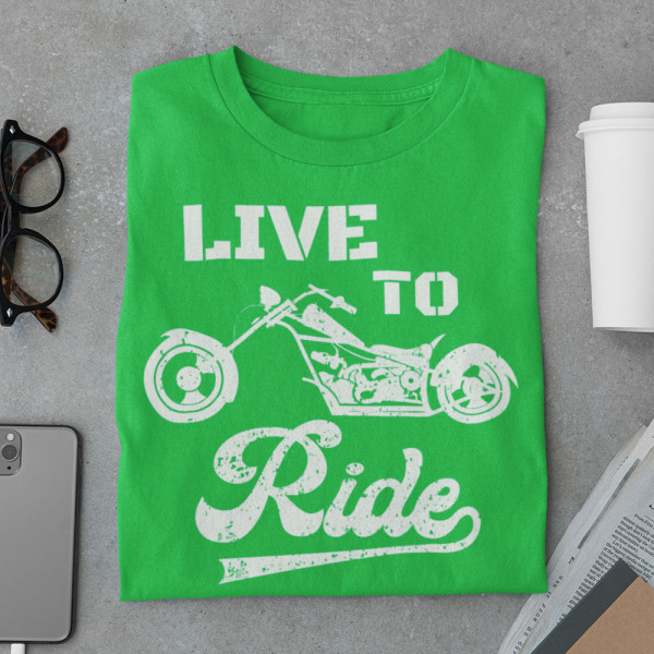 Marškinėliai "Live to ride"