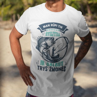 Marškinėliai "Man rūpi tik žvejyba"