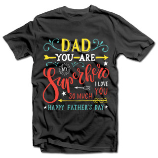 Marškinėliai "Mano tėtis - Superherojus!"