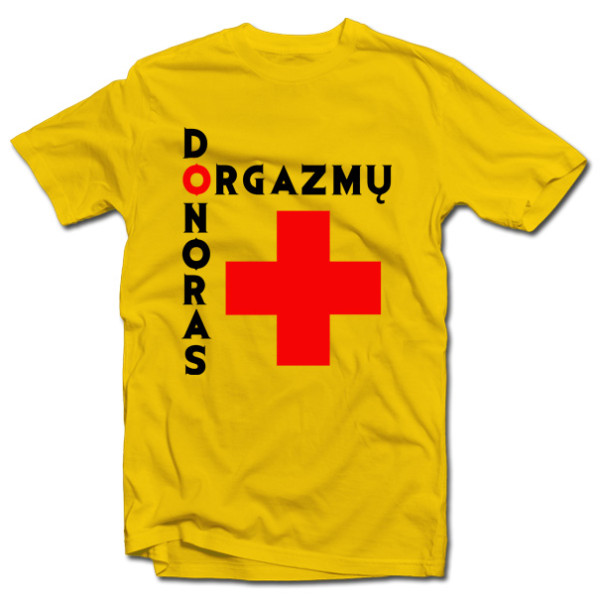 Marškinėliai "Orgazmų donoras"