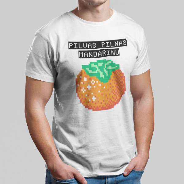 Marškinėliai "Pilvas pilnas mandarinų"