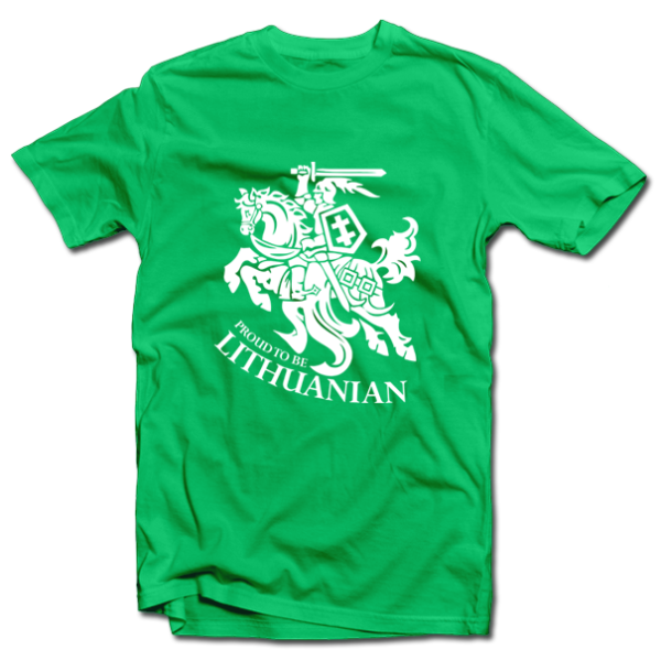 Marškinėliai "Proud to be Lithuanian"