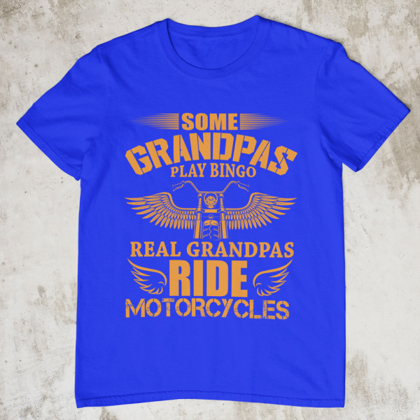 Marškinėliai "Real Grandpas ride motorcycles"