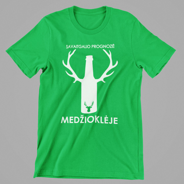 Marškinėliai "Savaitgalio prognozė medžioklėje"