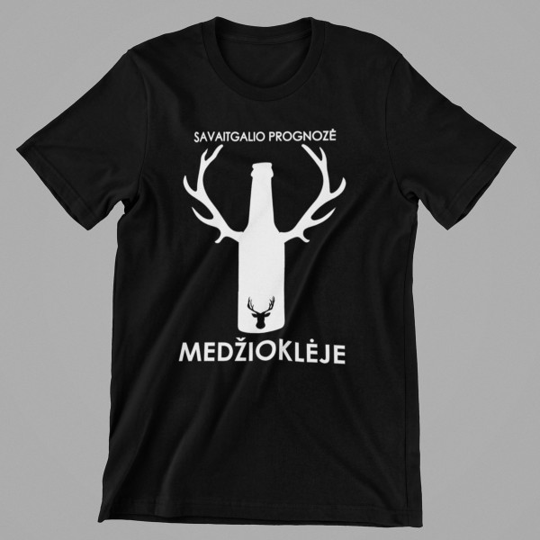 Marškinėliai "Savaitgalio prognozė medžioklėje"