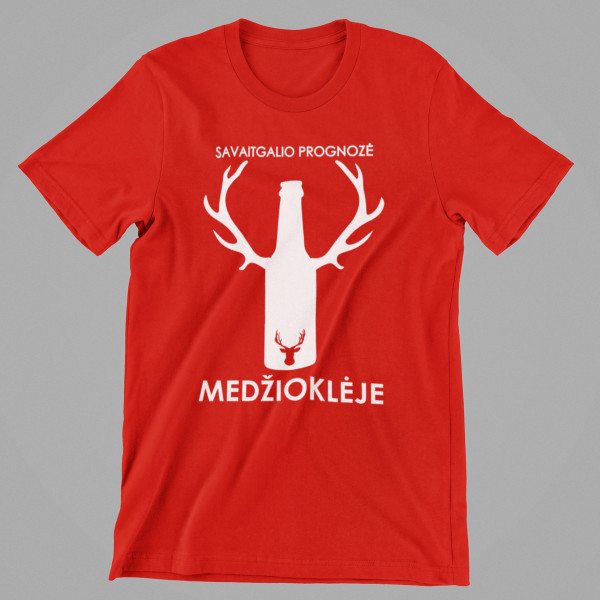 Marškinėliai "Savaitgalio prognozė medžioklėje"