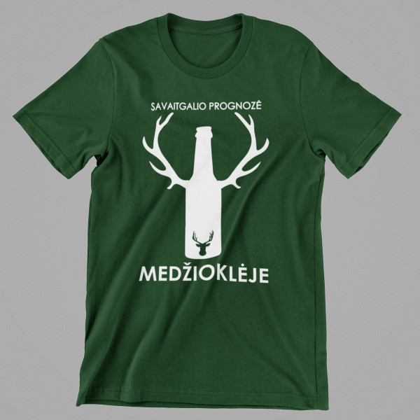 Marškinėliai "Savaitgalio prognozė medžioklėje"