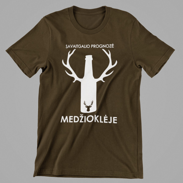 Marškinėliai "Savaitgalio prognozė medžioklėje"