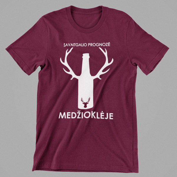 Marškinėliai "Savaitgalio prognozė medžioklėje"