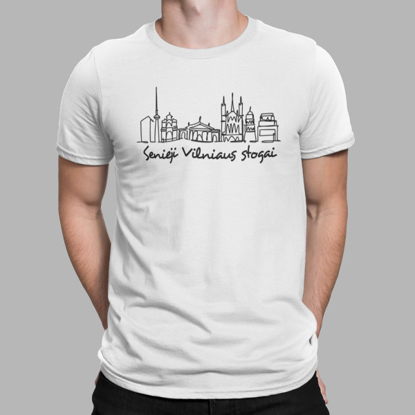 Marškinėliai "Senieji Vilniaus stogai"