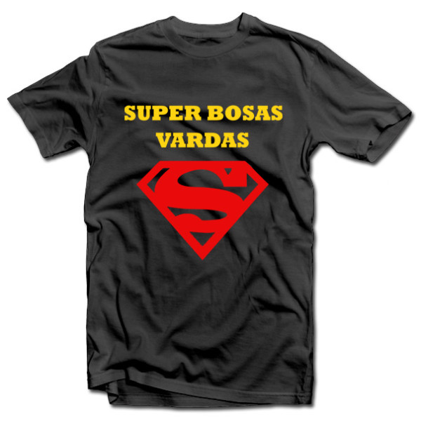 Marškinėliai "Super bosas" su Jūsų pasirinktu vardu
