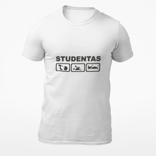 Marškinėliai "Tikras studentas" Marškinėliai "Tikras studentas"
