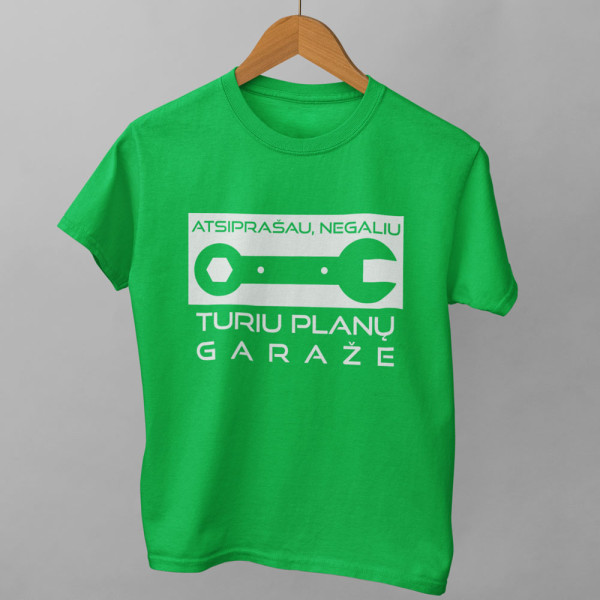 Marškinėliai "Turiu planų garaže"