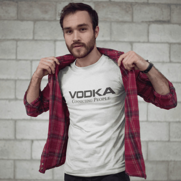 Marškinėliai "Vodka conectin people" Marškinėliai "Vodka conectin people"