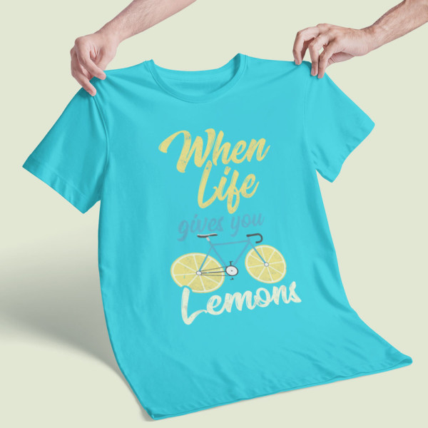 Marškinėliai "When life gives you lemons"