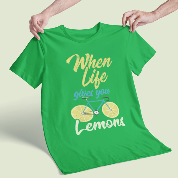 Marškinėliai "When life gives you lemons"