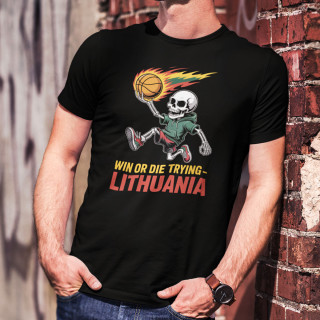 Marškinėliai "Lithuania: win or die trying"