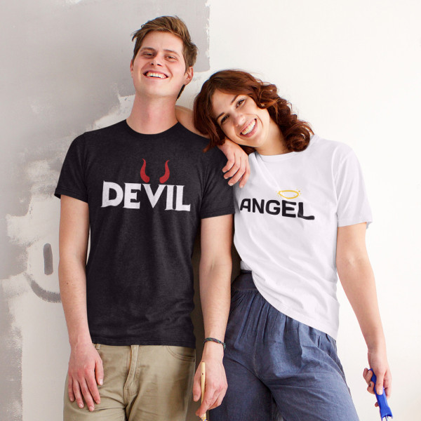 Marškinėlių komplektas "Angel and Devil"