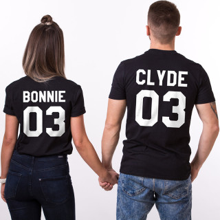 Marškinėlių komplektas "Boni ir Klaidas" su pasirinktais skaičiais