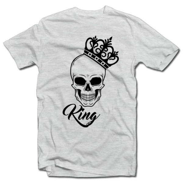 Marškinėlių komplektas "King & Queen" su kaukole