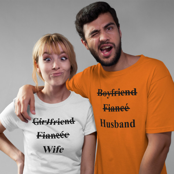 Marškinėlių komplektas "Wife and husband"