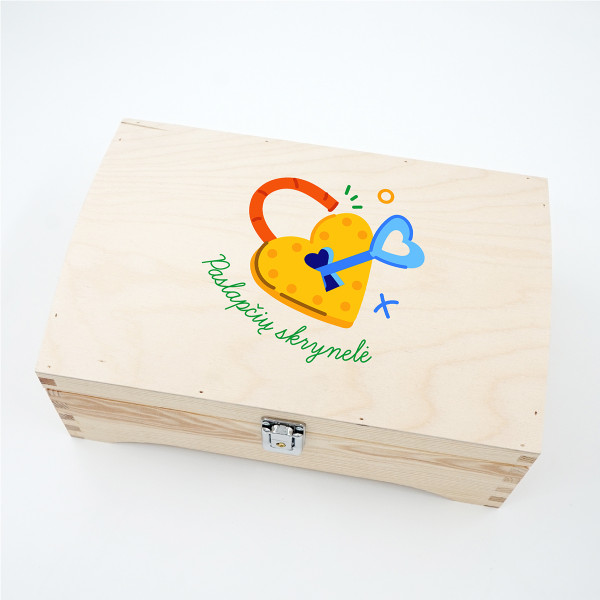 Medinė skrynelė "Paslapčių skrynelė"