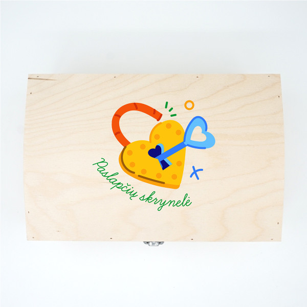 Medinė skrynelė "Paslapčių skrynelė"