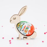 Medinis zuikutis su šokoladiniu kiaušiniu