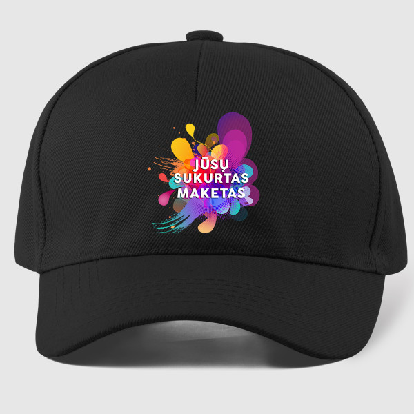 Medvilninė kepuraitė su Jūsų sukurtu dizainu