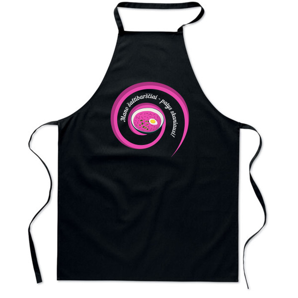 Medvilninė prijuostė "Mano šaltibarščiai - patys skaniausi"