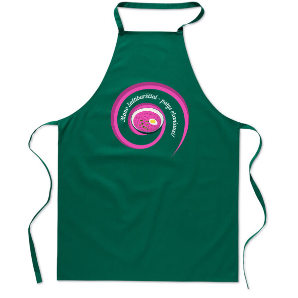 Medvilninė prijuostė "Mano šaltibarščiai - patys skaniausi"