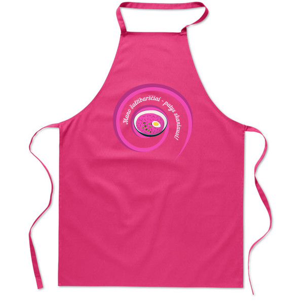 Medvilninė prijuostė "Mano šaltibarščiai - patys skaniausi"