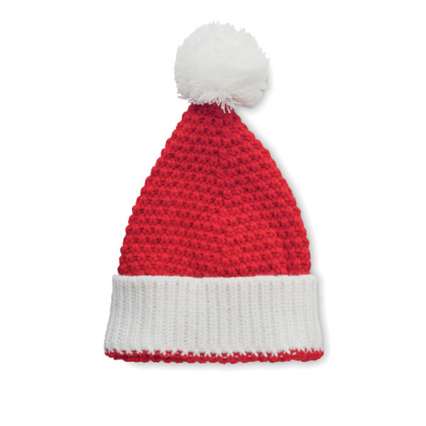 Megzta žieminė raudona kepurė "Auriga"