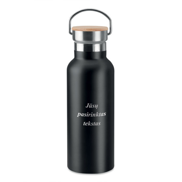 Metalinė gertuvė "HELSINKI" su Jūsų graviruotu tekstu (500ml)
