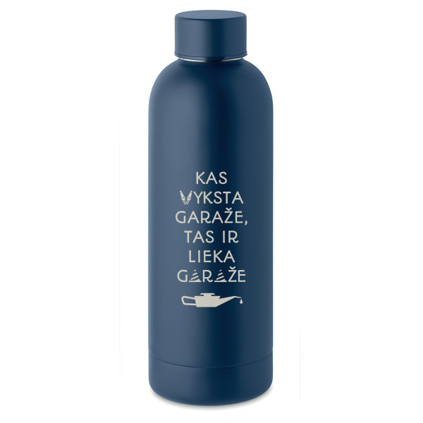 Metalinė termo gertuvė "Lieka garaže" (500ml)