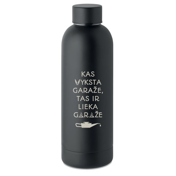 Metalinė termo gertuvė "Lieka garaže" (500ml)