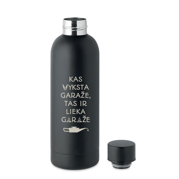 Metalinė termo gertuvė "Lieka garaže" (500ml)