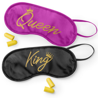 Miego kaukių komplektas "King & Queen"