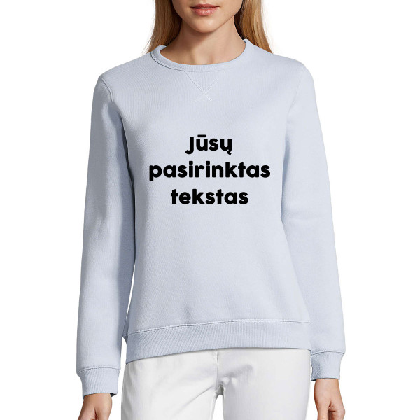 Moteriškas pastelinis džemperis "Sully" su Jūsų pasirinktu užrašu