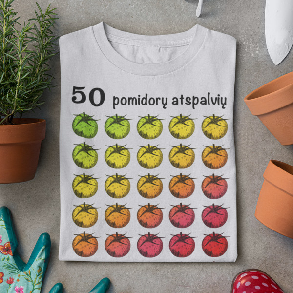Moteriški marškinėliai "50 pomidorų atspalvių"